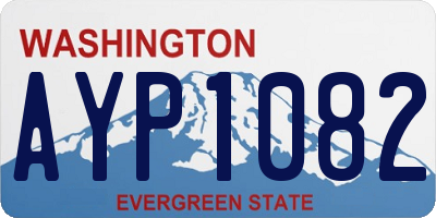 WA license plate AYP1082