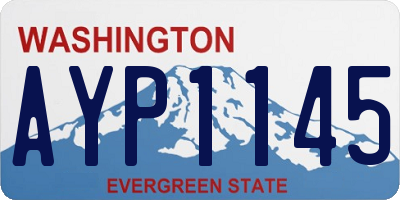 WA license plate AYP1145