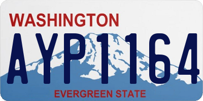 WA license plate AYP1164