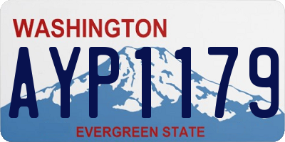 WA license plate AYP1179
