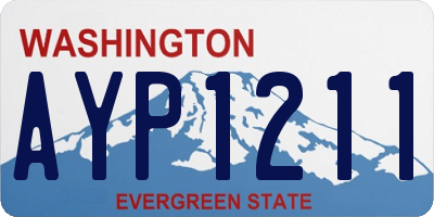 WA license plate AYP1211