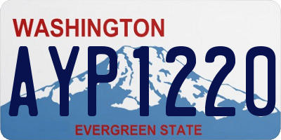 WA license plate AYP1220