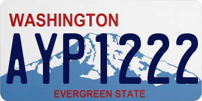 WA license plate AYP1222