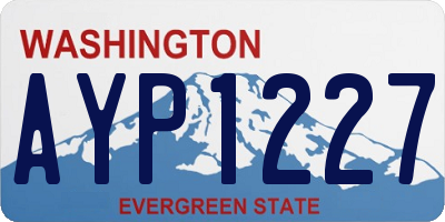 WA license plate AYP1227