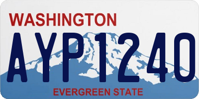 WA license plate AYP1240