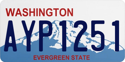 WA license plate AYP1251