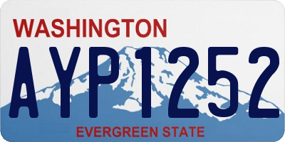 WA license plate AYP1252