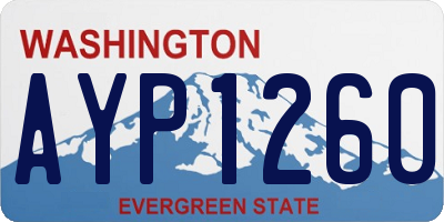 WA license plate AYP1260