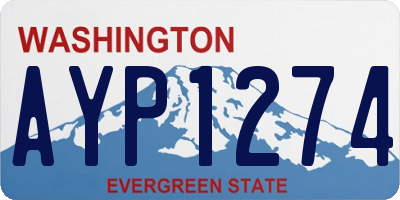WA license plate AYP1274