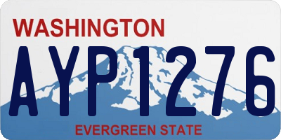 WA license plate AYP1276