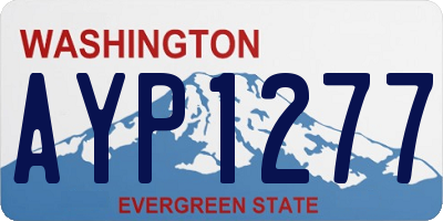 WA license plate AYP1277