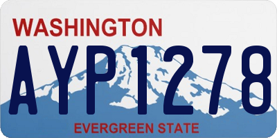 WA license plate AYP1278