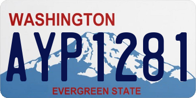 WA license plate AYP1281