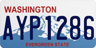 WA license plate AYP1286