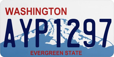 WA license plate AYP1297