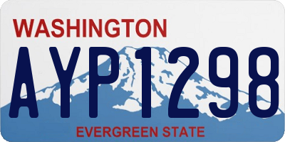 WA license plate AYP1298