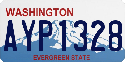 WA license plate AYP1328