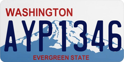 WA license plate AYP1346