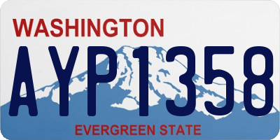 WA license plate AYP1358