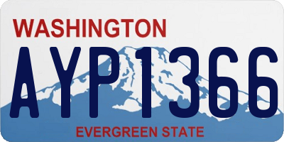 WA license plate AYP1366