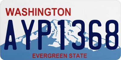 WA license plate AYP1368