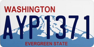 WA license plate AYP1371