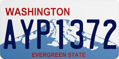 WA license plate AYP1372