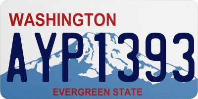 WA license plate AYP1393