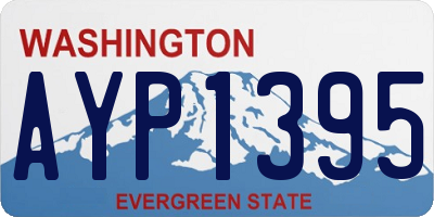 WA license plate AYP1395