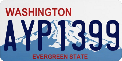 WA license plate AYP1399
