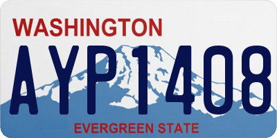 WA license plate AYP1408