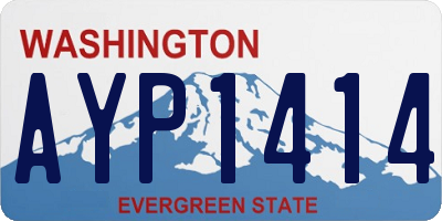 WA license plate AYP1414
