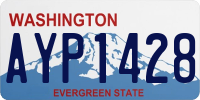 WA license plate AYP1428