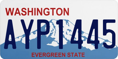 WA license plate AYP1445