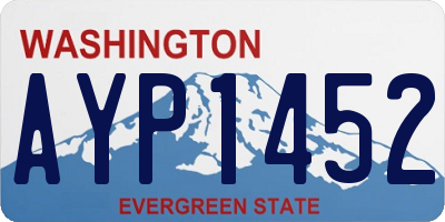 WA license plate AYP1452