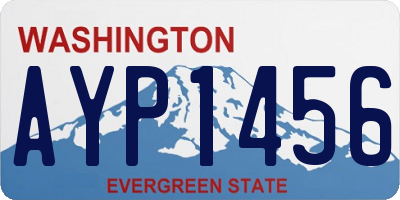 WA license plate AYP1456