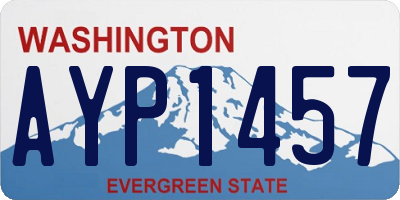 WA license plate AYP1457