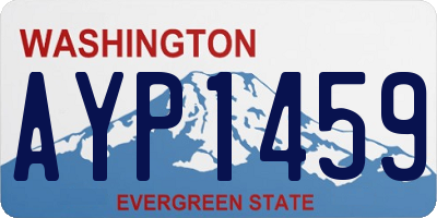 WA license plate AYP1459