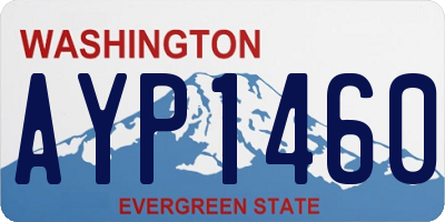 WA license plate AYP1460