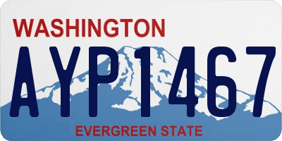 WA license plate AYP1467