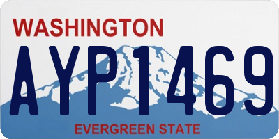WA license plate AYP1469