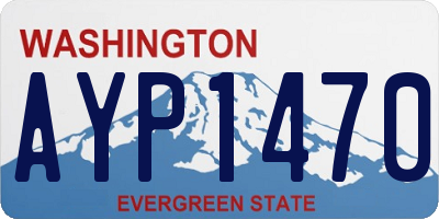 WA license plate AYP1470