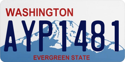 WA license plate AYP1481