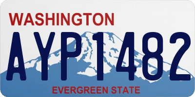 WA license plate AYP1482