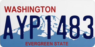 WA license plate AYP1483