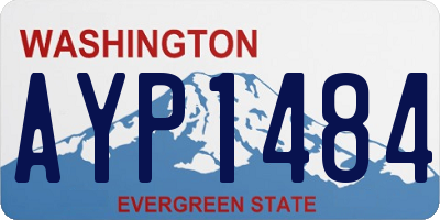 WA license plate AYP1484