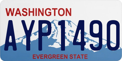 WA license plate AYP1490