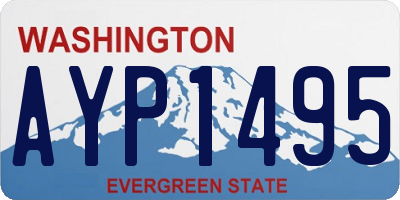 WA license plate AYP1495