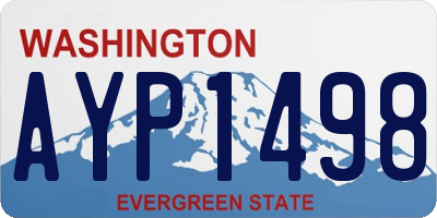 WA license plate AYP1498