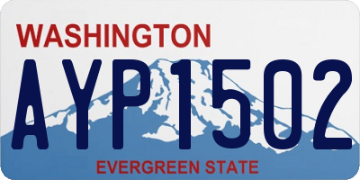 WA license plate AYP1502